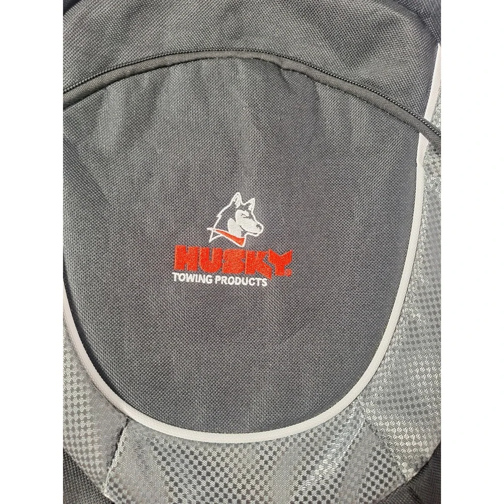Husky Towing Products Promotional Backpack Black 3 Compartments Auto Car Apparel